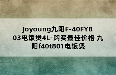 Joyoung九阳F-40FY803电饭煲4L-购买最佳价格 九阳f40t801电饭煲